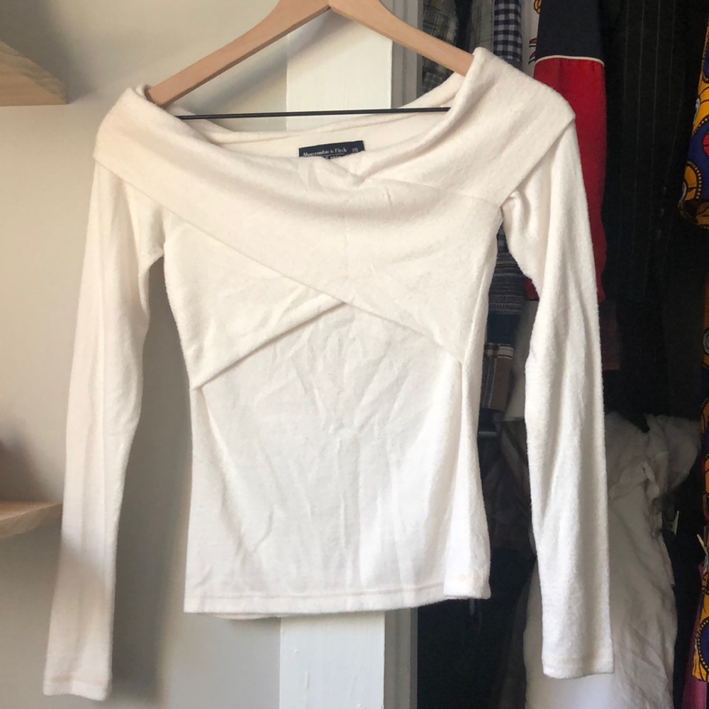 Off-The-Shoulder Cozy Long-Sleeve top